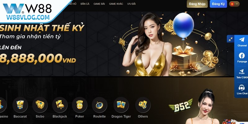 Đăng ký W88 là bước đầu tiên giúp sở hữu hồ sơ cá nhân trong hệ thống 